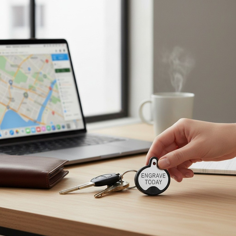 YIP Smart Tag Tracker Unisex Silver Brand New Apple Find My Bluetooth Key Finder